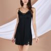 Melanie lace nightgown in black