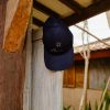 Beach wave cap in navy blue