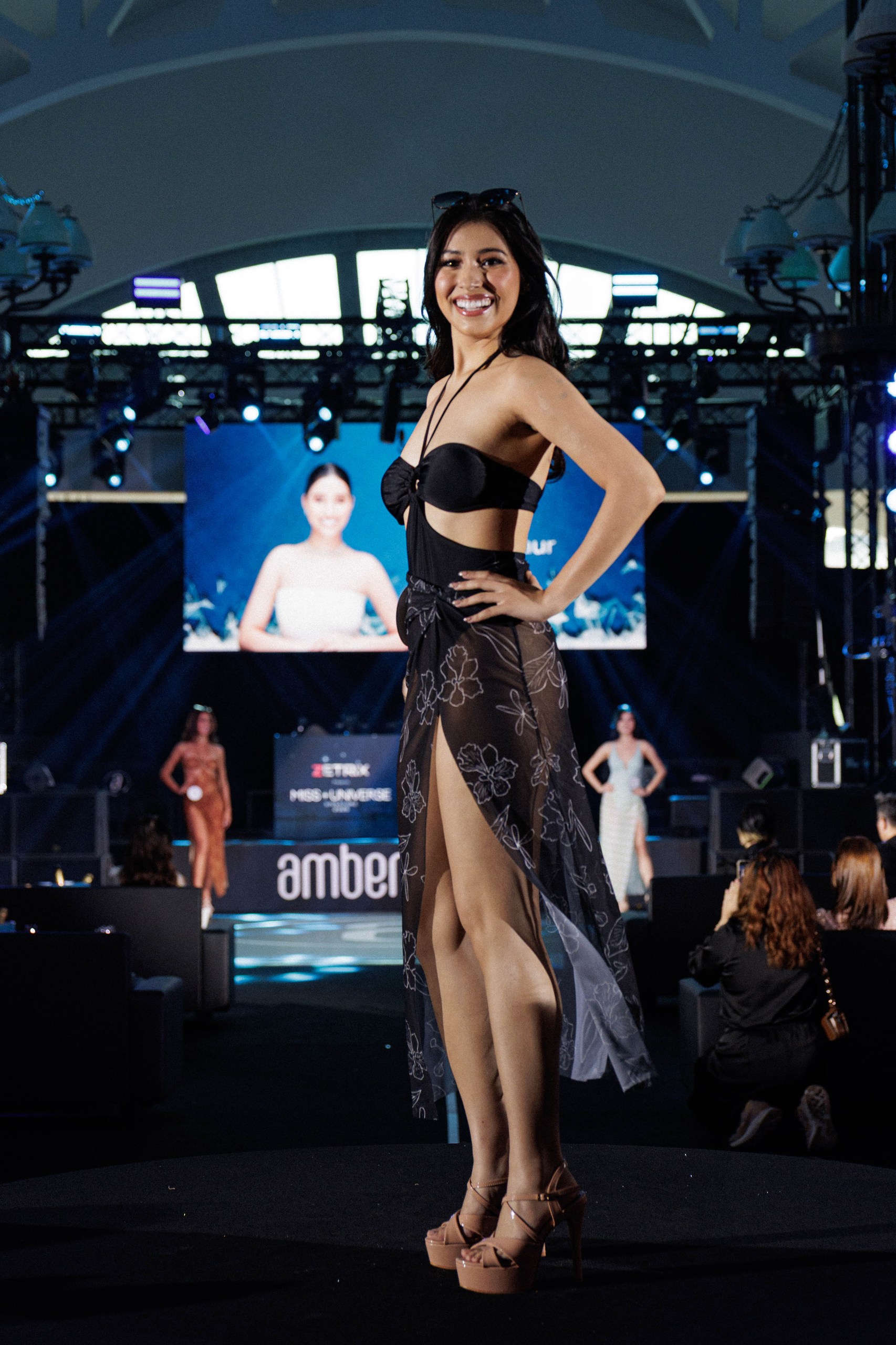 Mina cut out monokini in Espresso - Image 3