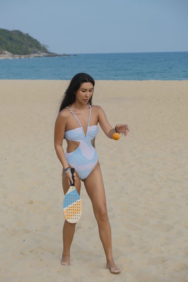 Layna cut-out monokini in paddlepop
