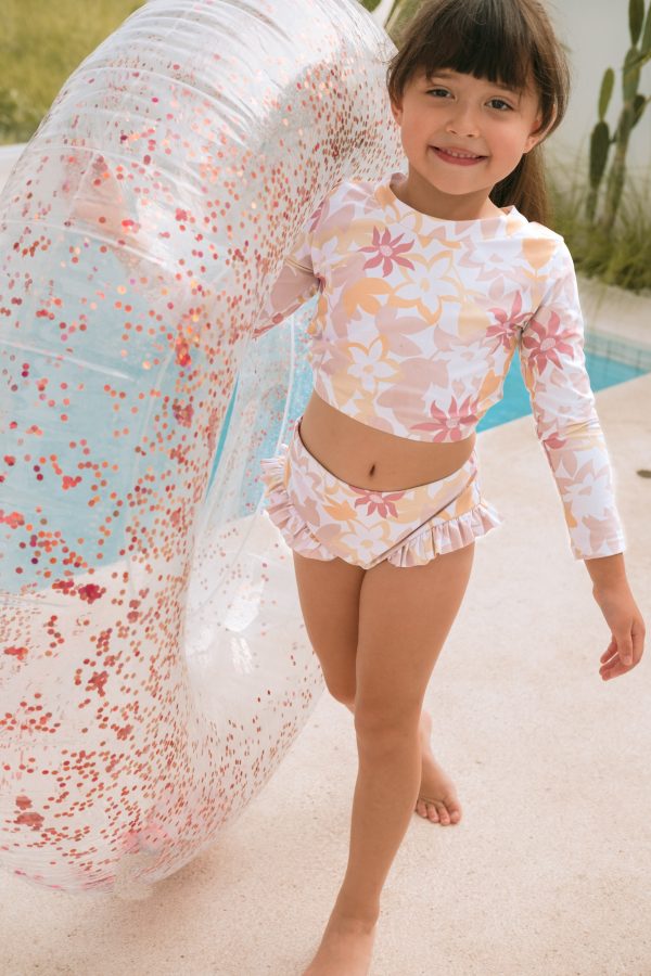 Mini Jayla rashguard set in Bayberry lane