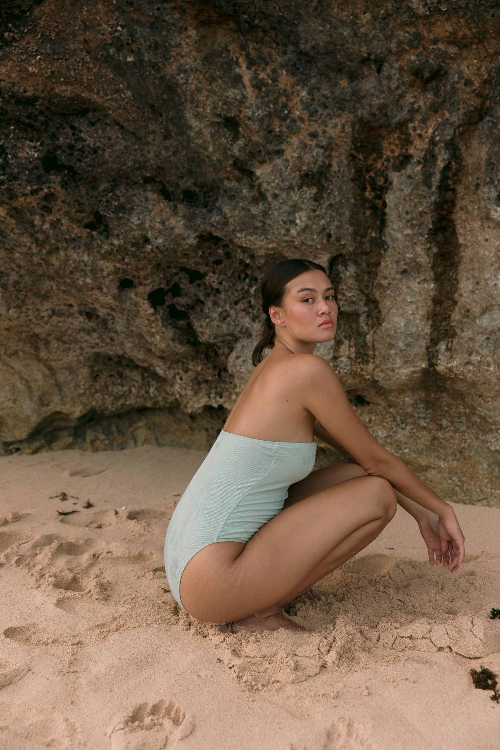 Harlynn monokini in Mint crinkle - Image 8
