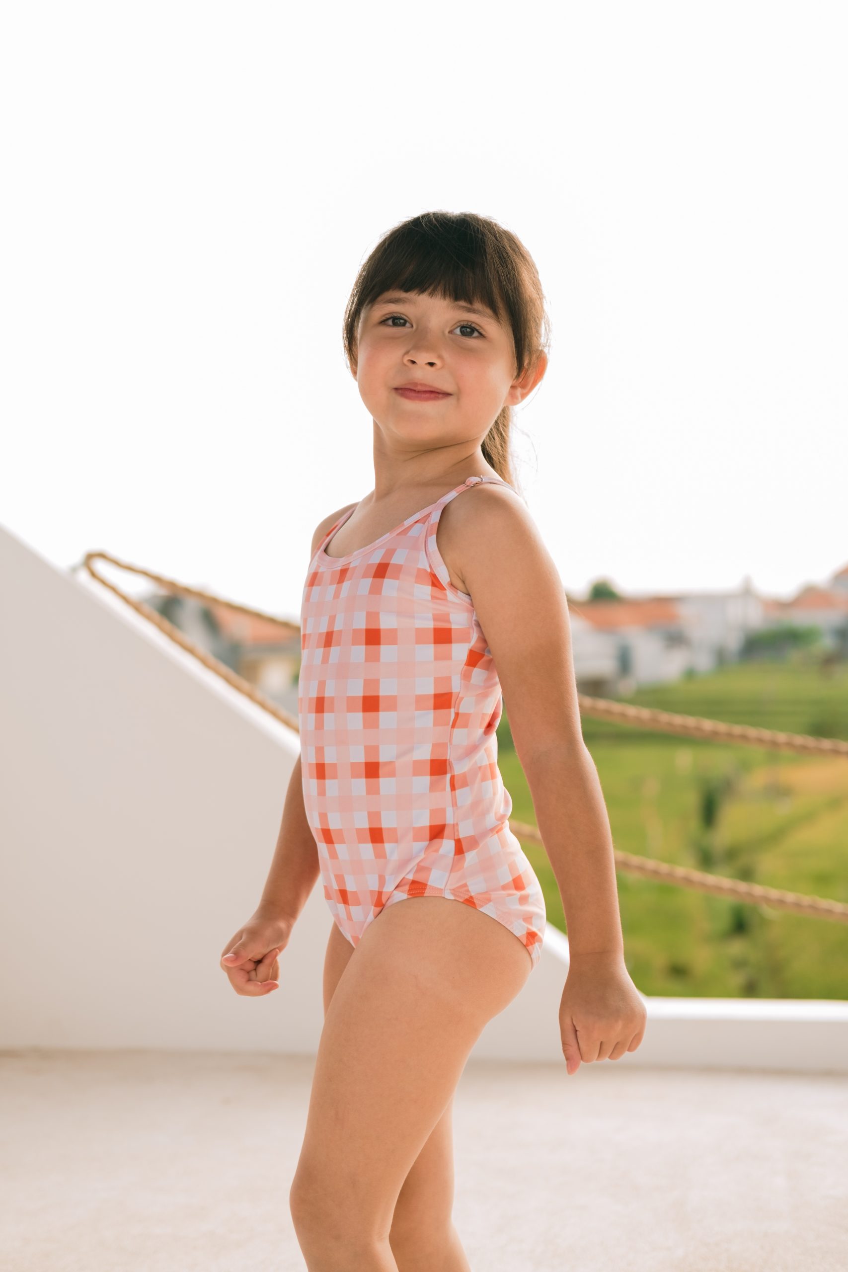 Mini Chloe monokini in Clementine - Image 5