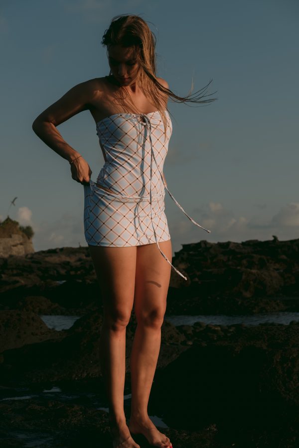 Andres mini skirt in Vintage Sky