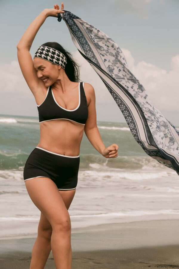 [RESTOCK] Cooper 2 way bikini top x Carey swim shorts in Moonlit dusk 2.0