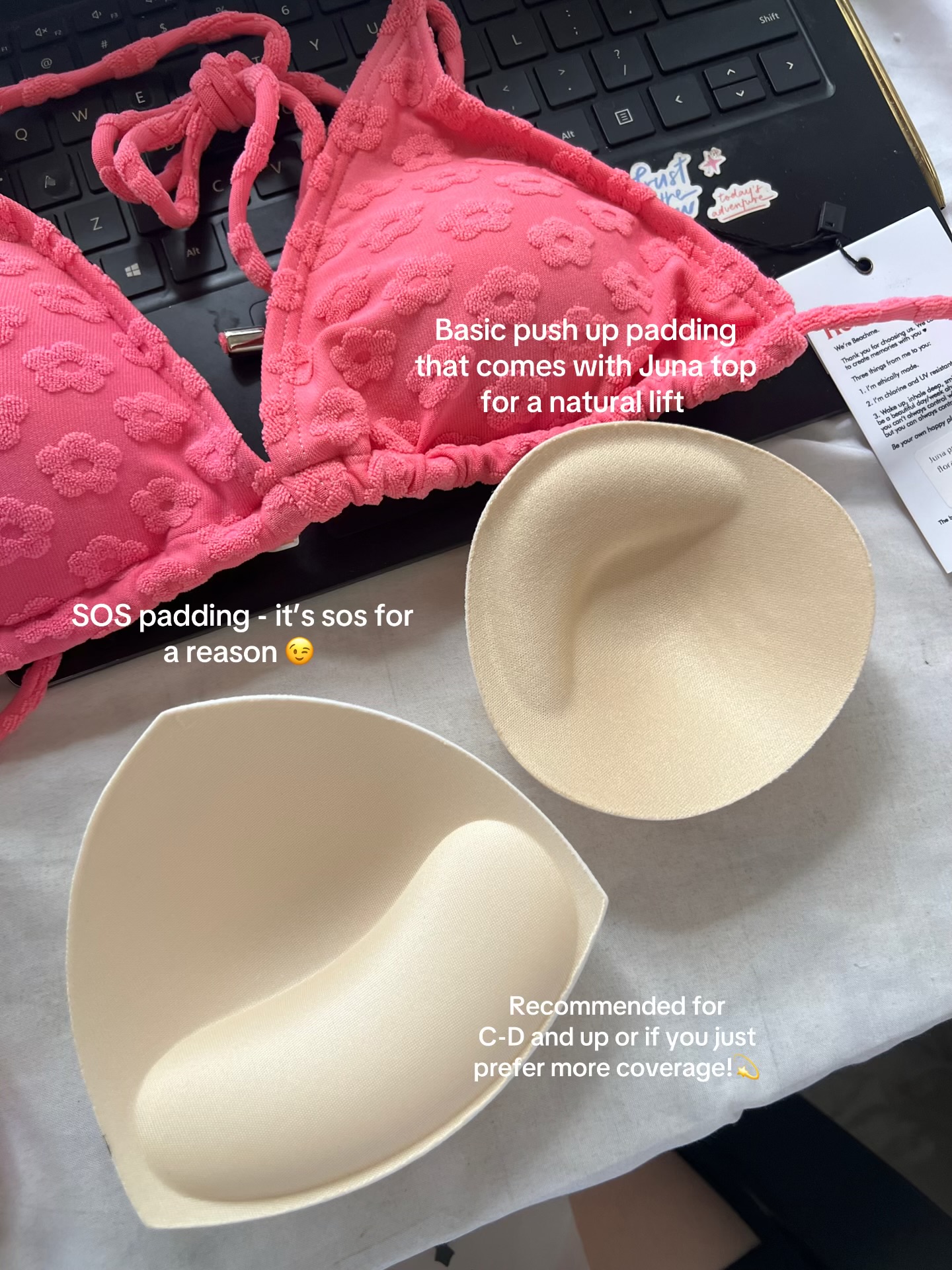 Juna x Tasha terry floral bikini set in puffy Blueberry - Image 6