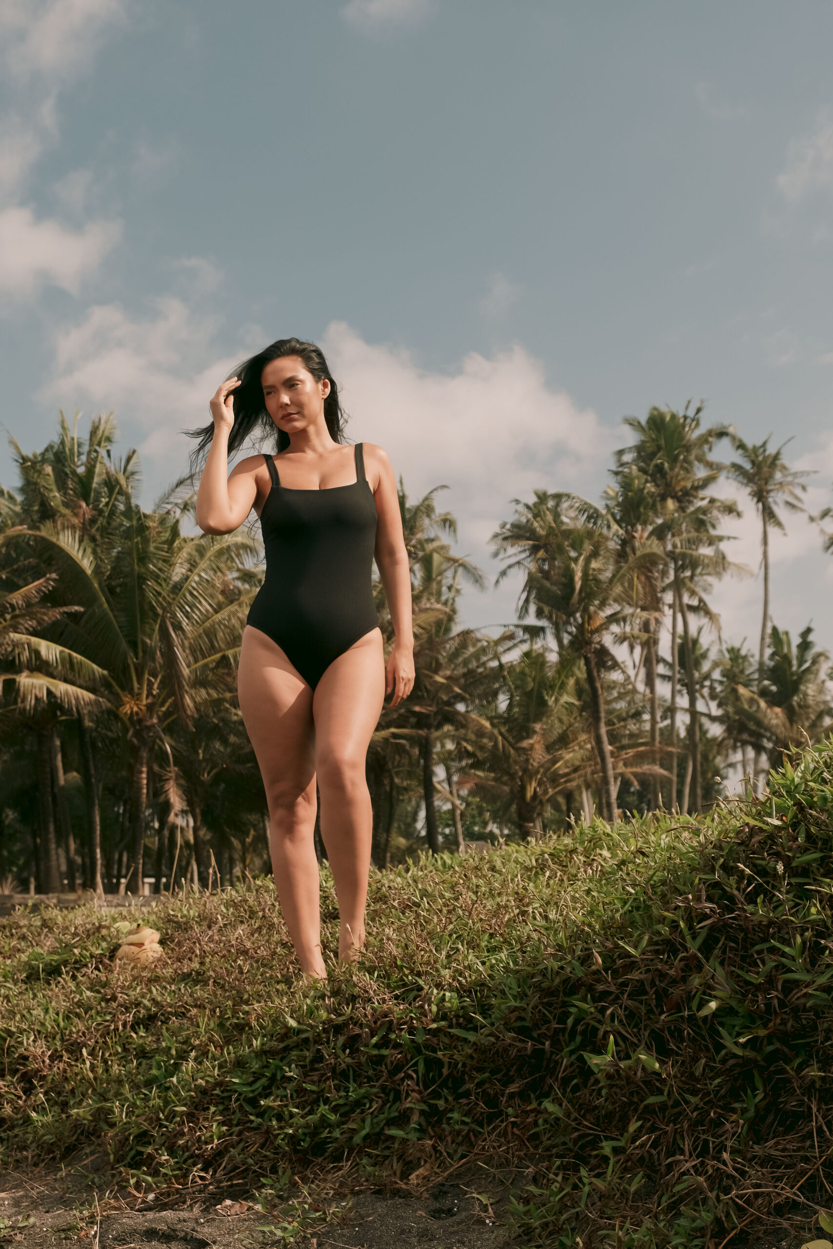 Maryann monokini in midnight crinkle - Image 3